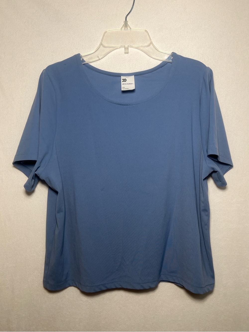 All In Motion Women’s Blue Short Sleeve Workout Top Size XXL